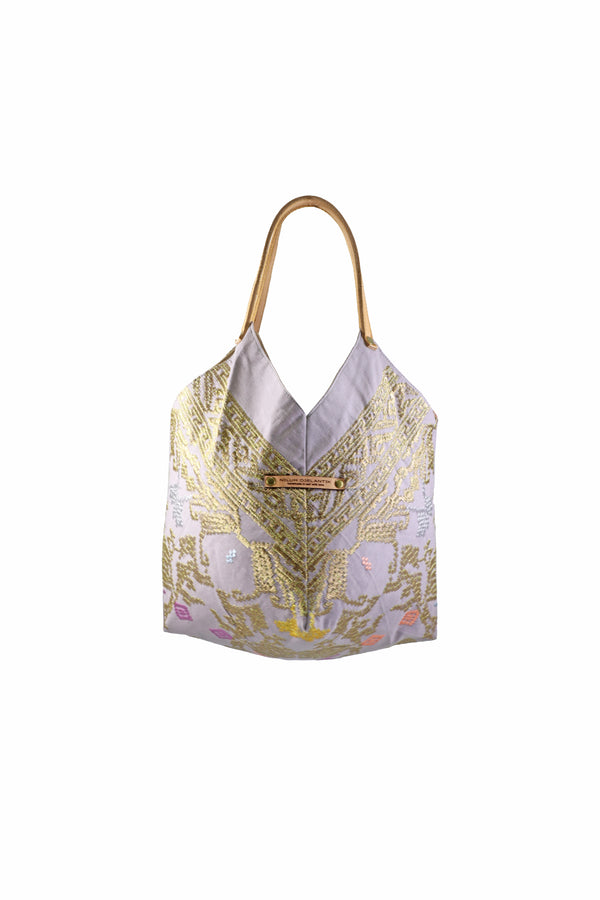 Saraswati Origami Tote Bag - Lavender Swari