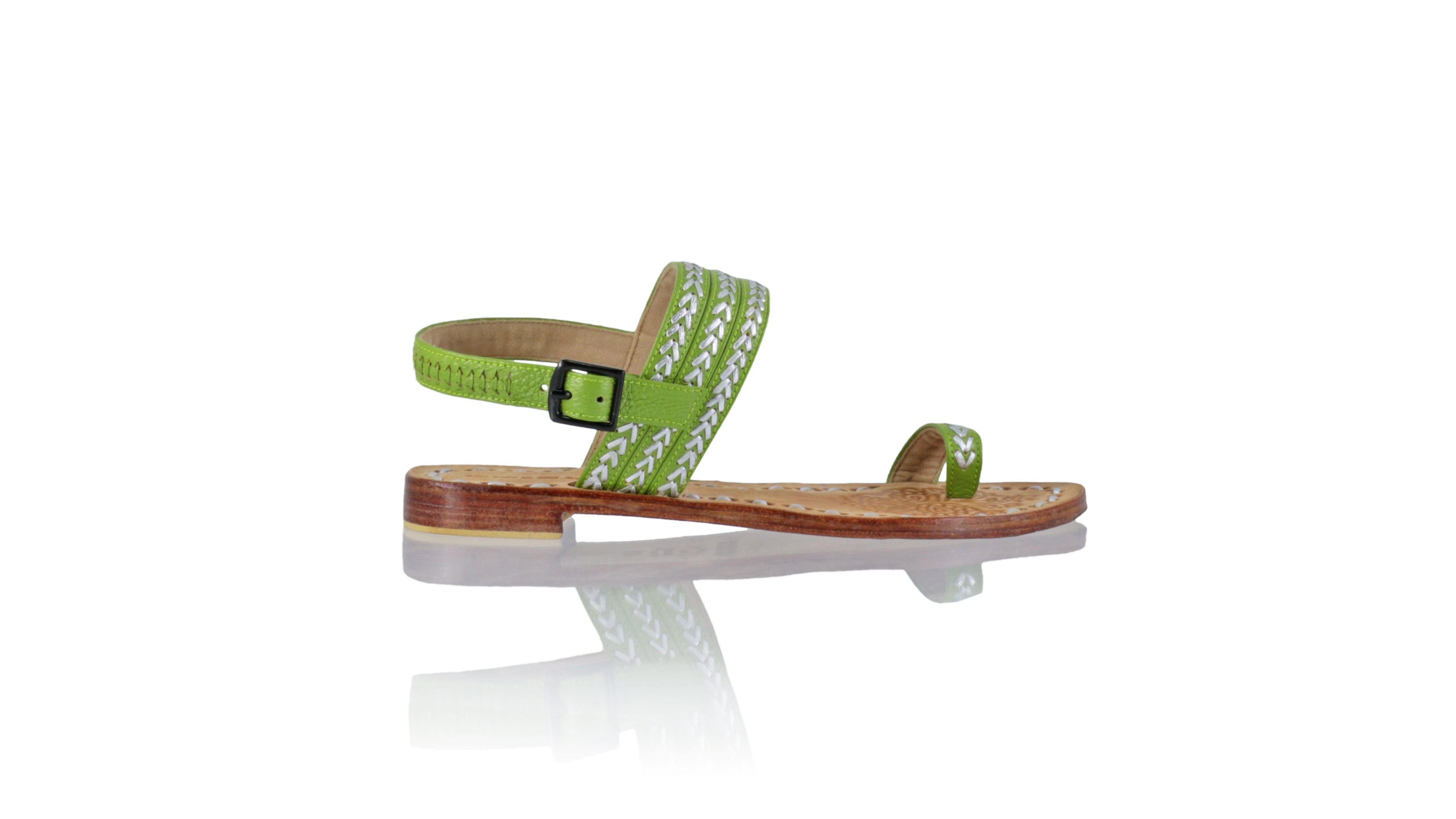 Merauke 20mm Strap Flat Green Silver