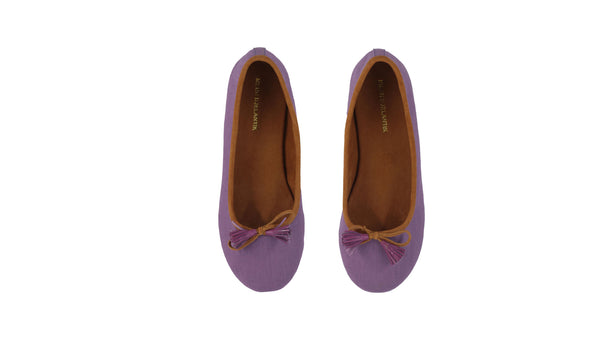 Leather-shoes-Sasha 20mm Ballet - Purple Linen-flats ballet-NILUH DJELANTIK-NILUH DJELANTIK