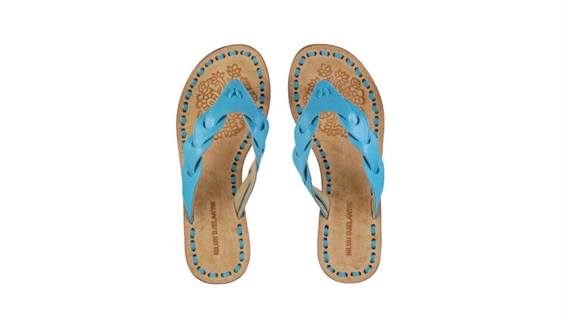 Leather-shoes-Jhonny Thong 35mm Wedges - Turquoise-sandals flat-NILUH DJELANTIK-NILUH DJELANTIK