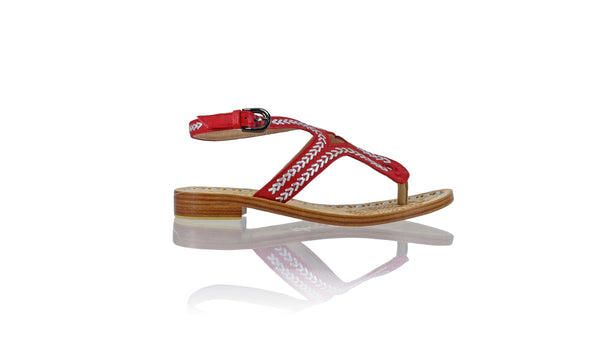 Agra 20mm Flat - Red & Silver