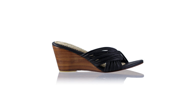 Twist 80mm Wedges - Black