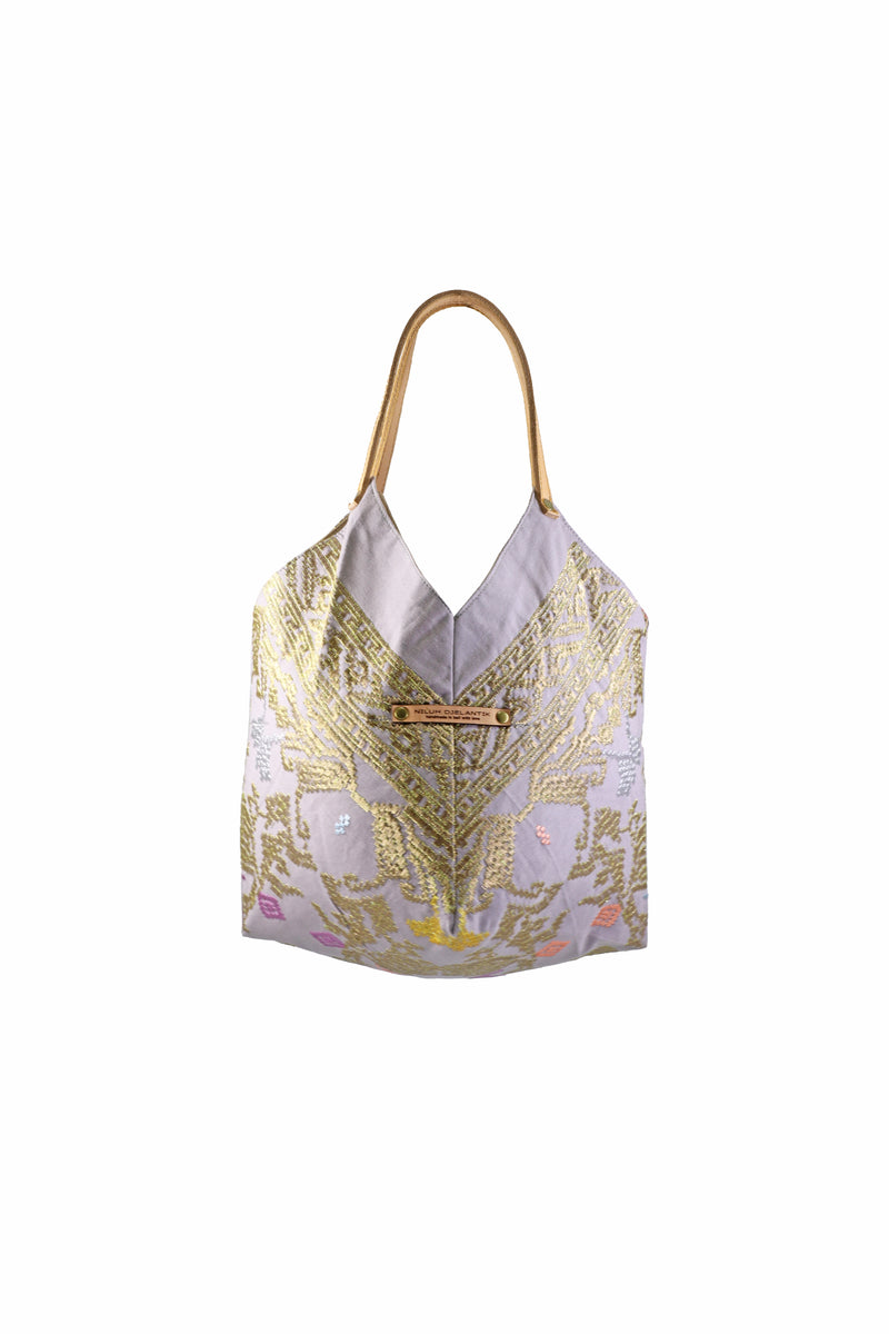 Saraswati Origami Tote Bag - Lavender Swari