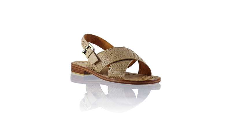 Petra with Strap 20mm Flat - Beige