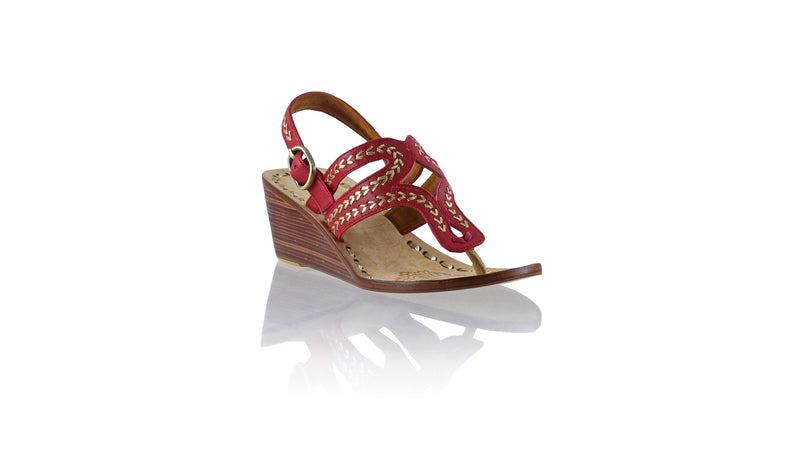 Emma 50mm Wedge - Red & Gold