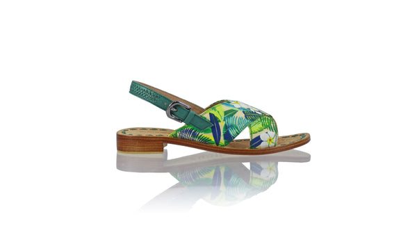 Ines Strap 20mm Flat - Green & Multicolor Forest