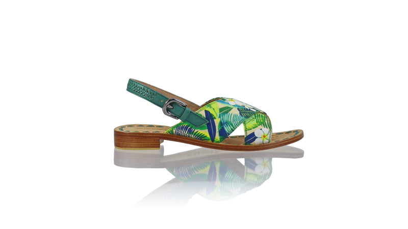 Ines Strap 20mm Flat - Green & Multicolor Forest