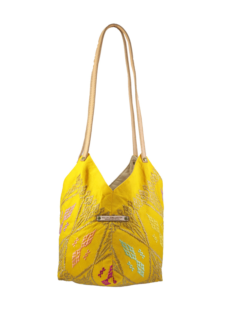 Saraswati Origami Tote Bag - Mustard Laksmi