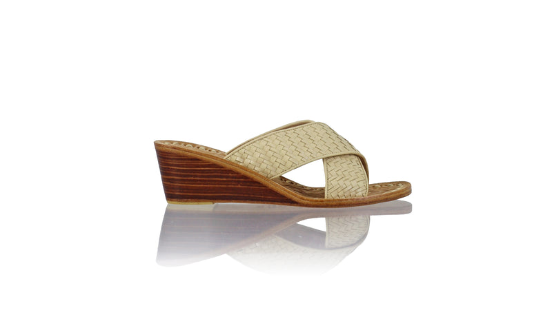 Petra No Strap 50mm Wedge - Ivory