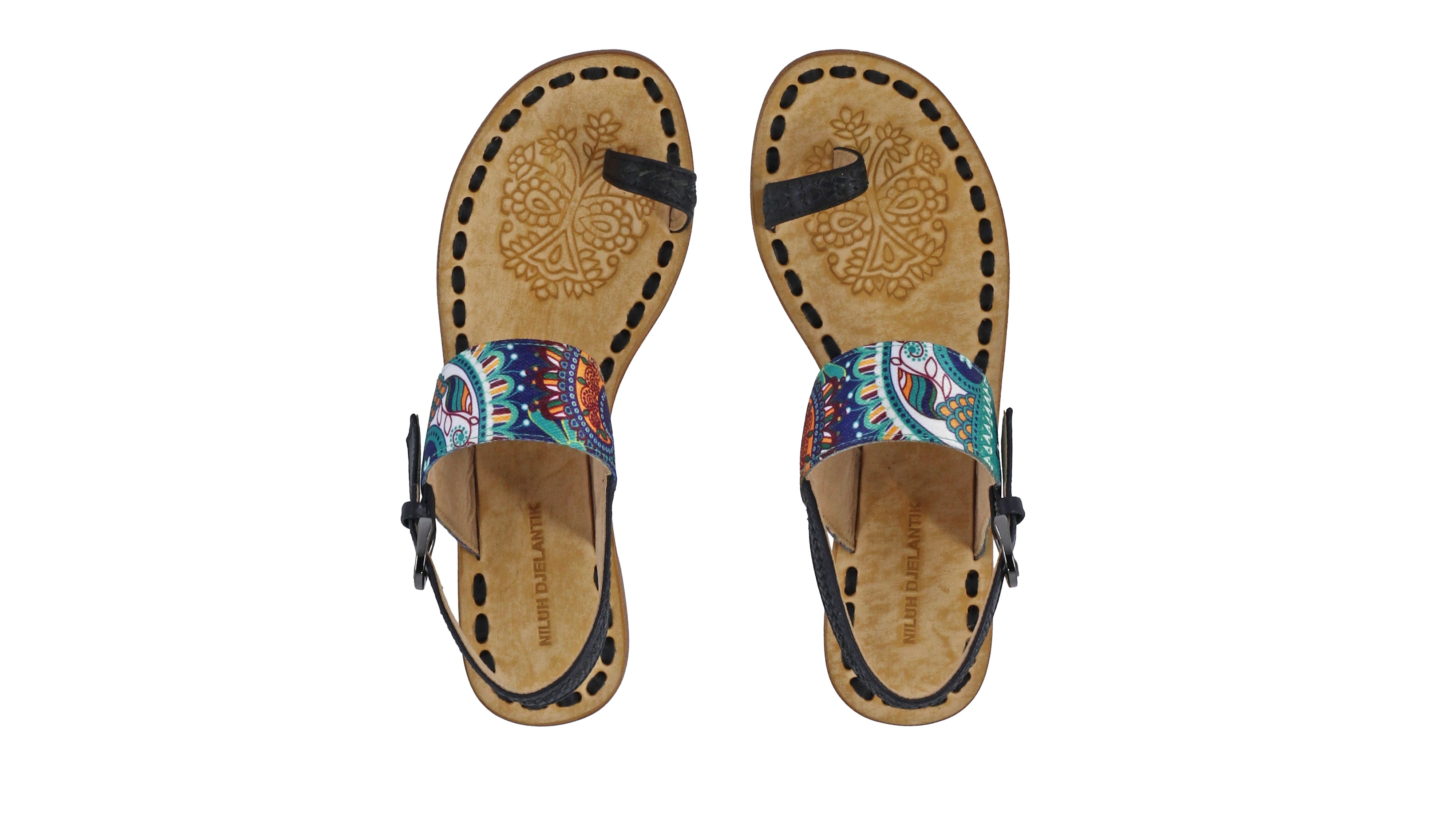 Prana 20mm Flat - Black & Tosca Paisley Ribbon – NILUH DJELANTIK