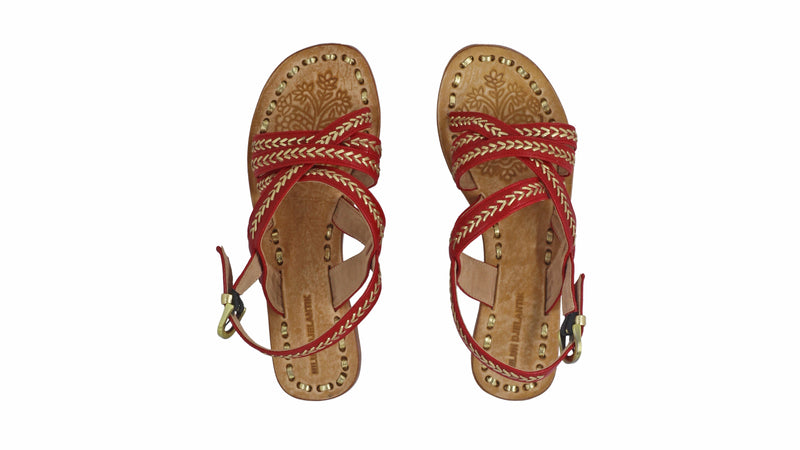 Tiwi 20mm Flat - Red & Gold