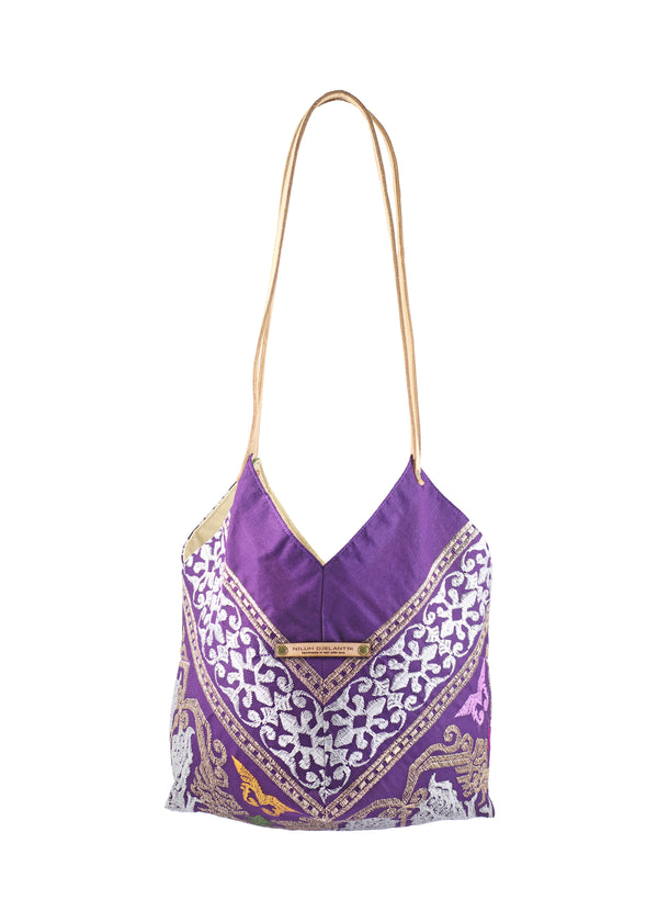 Saraswati Origami Tote Bag - Purple Arjuna