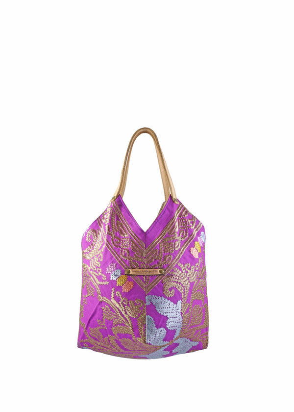 Saraswati Origami Tote Bag - Purple Astika