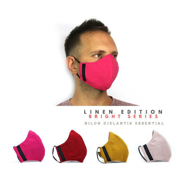 Leather-shoes-Linen 3 PLY cotton mask Set Mixed Color-Accessories-NILUH DJELANTIK-NILUH DJELANTIK