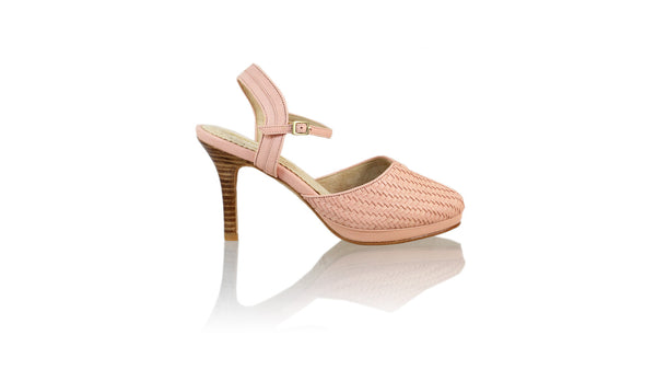 Leather-shoes-Agnes Woven 90mm SH PF - Soft Pink-pumps highheel-NILUH DJELANTIK-NILUH DJELANTIK