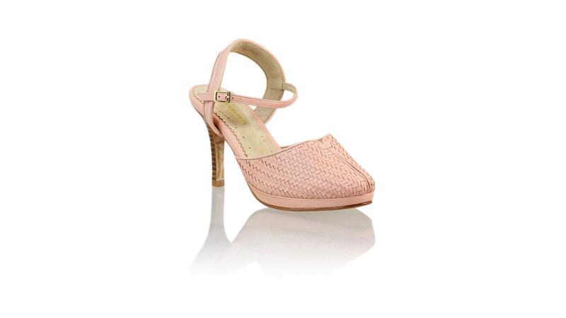 Leather-shoes-Agnes Woven 90mm SH PF - Soft Pink-pumps highheel-NILUH DJELANTIK-NILUH DJELANTIK