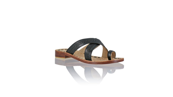 Leather-shoes-Batu 20mm Flat - Black-sandals flat-NILUH DJELANTIK-NILUH DJELANTIK