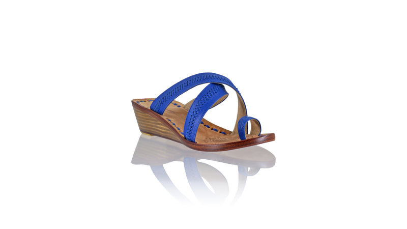 Leather-shoes-Batu 35mm Wedges - Blue-sandals wedges-NILUH DJELANTIK-NILUH DJELANTIK