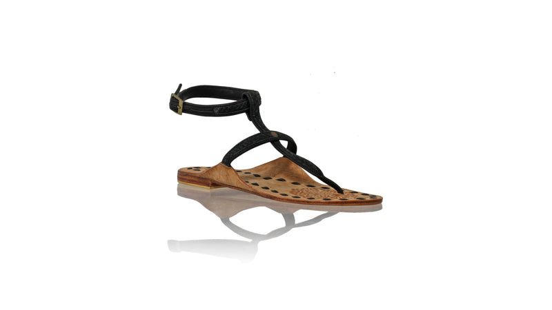 Leather-shoes-Daria 10mm Flat - Black-sandals flat-NILUH DJELANTIK-NILUH DJELANTIK