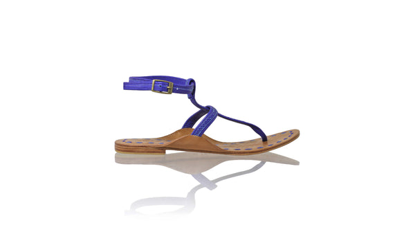 Leather-shoes-Daria 10mm Flat - Blue-sandals flat-NILUH DJELANTIK-NILUH DJELANTIK