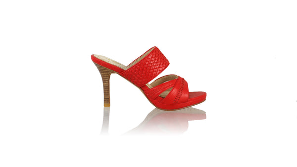 Leather-shoes-Happy Without Strap 90mm SH PF - Red-sandals higheel-NILUH DJELANTIK-NILUH DJELANTIK