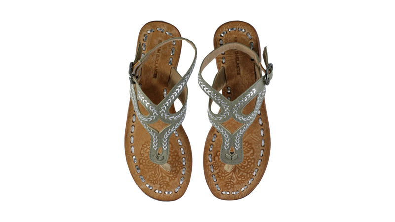 Leather-shoes-Agra 20mm Flats - Grey & Silver-sandals flat-NILUH DJELANTIK-NILUH DJELANTIK
