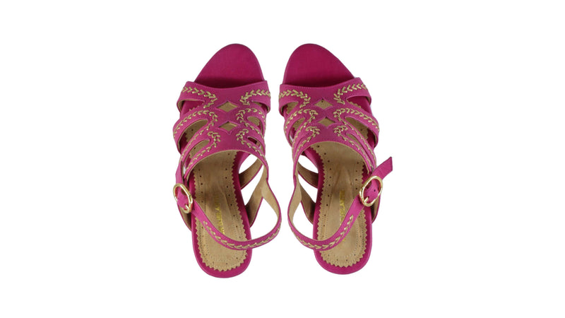 Leather-shoes-Maya Pf 115mm Sh - Fuschia & Gold-sandals higheel-NILUH DJELANTIK-NILUH DJELANTIK