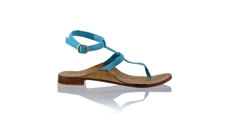 Leather-shoes-Daria 10mm Flat - Turquoise-sandals flat-NILUH DJELANTIK-NILUH DJELANTIK