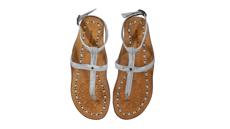 Leather-shoes-Daria 10mm Flat - Silver-sandals flat-NILUH DJELANTIK-NILUH DJELANTIK