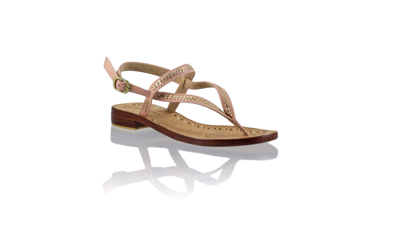 Leather-shoes-Papua 20mm Flat - Soft Pink & Gold-sandals flat-NILUH DJELANTIK-NILUH DJELANTIK