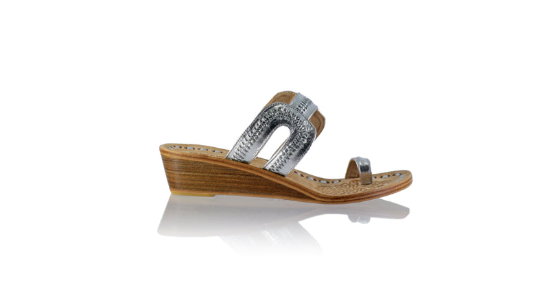 Andy 35mm Wedges - Silver