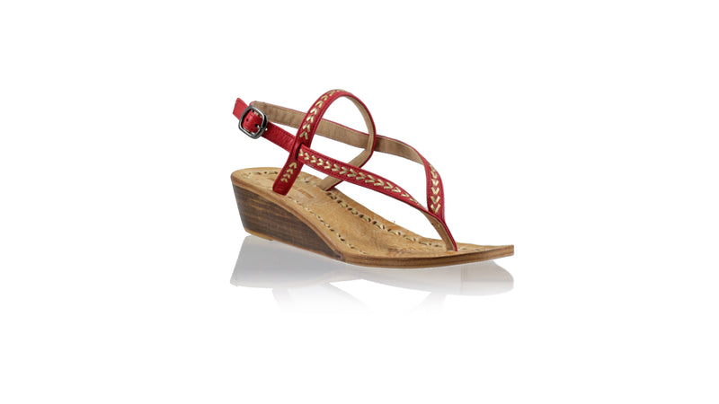 Papua 35mm Wedges - Red & Gold