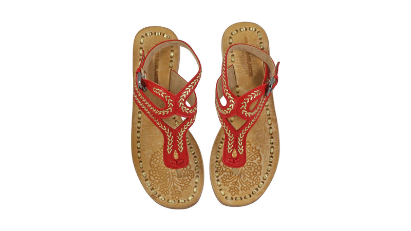 Agra 20mm Flats - Red & Gold