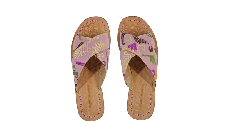 Leather-shoes-Ines 20mm Flat - Lavender Songket-sandals flat-NILUH DJELANTIK-NILUH DJELANTIK