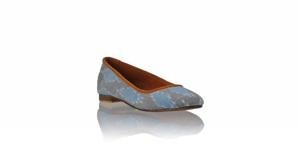 Leather-shoes-Kate 20mm Ballet - Blue Pastel Endek MA-flats ballet-NILUH DJELANTIK-NILUH DJELANTIK