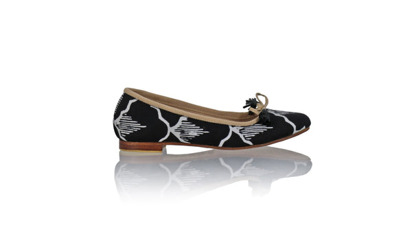 Leather-shoes-Noemi 20mm Ballet - Black Batik Kerang-flats ballet-NILUH DJELANTIK-NILUH DJELANTIK