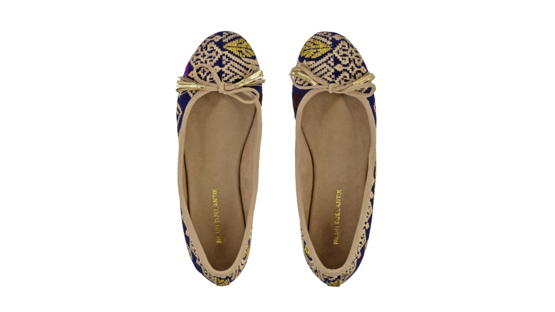Leather-shoes-Noemi 20mm Ballet - Blue Songket-flats ballet-NILUH DJELANTIK-NILUH DJELANTIK