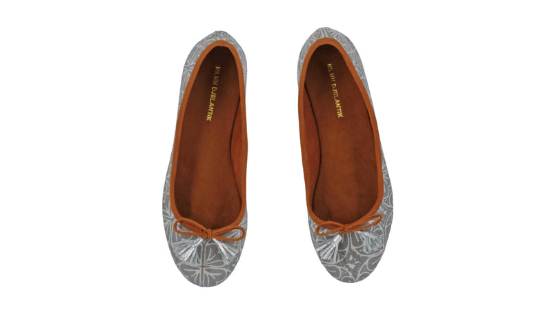 Leather-shoes-Noemi 20mm Ballet - Grey Batik Flower-flats ballet-NILUH DJELANTIK-NILUH DJELANTIK