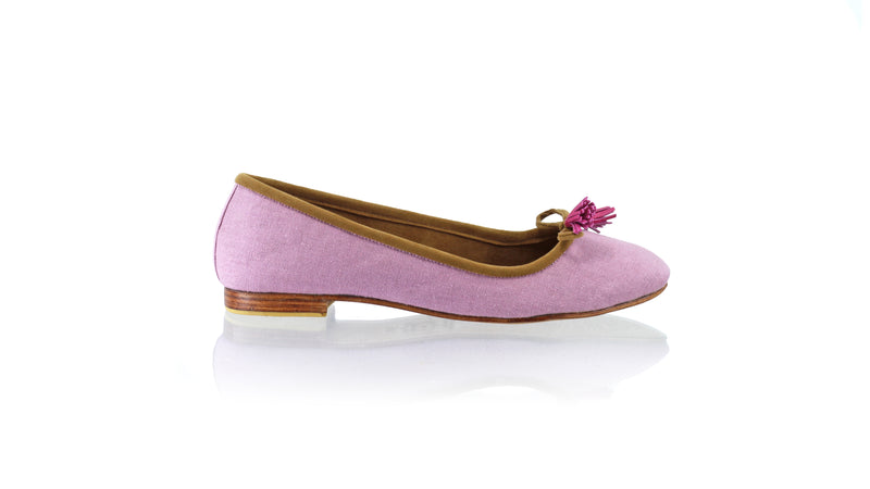 Leather-shoes-Noemi 20mm Ballet - Purple Linen-flats ballet-NILUH DJELANTIK-NILUH DJELANTIK