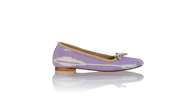 Leather-shoes-Noemi 20mm Ballet - Purple Pioni Tenun-flats ballet-NILUH DJELANTIK-NILUH DJELANTIK