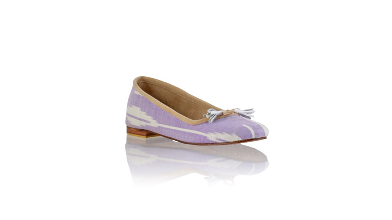 Leather-shoes-Noemi 20mm Ballet - Purple Pioni Tenun-flats ballet-NILUH DJELANTIK-NILUH DJELANTIK