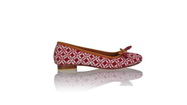 Leather-shoes-Noemi 20mm Ballet - Red Batik Kawung S-flats ballet-NILUH DJELANTIK-NILUH DJELANTIK