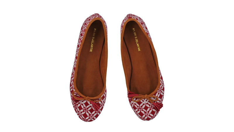 Leather-shoes-Noemi 20mm Ballet - Red Batik Kawung S-flats ballet-NILUH DJELANTIK-NILUH DJELANTIK