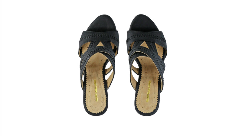 Leather-shoes-Peru Without Strap 80mm Wedges - Black-sandals wedges-NILUH DJELANTIK-NILUH DJELANTIK