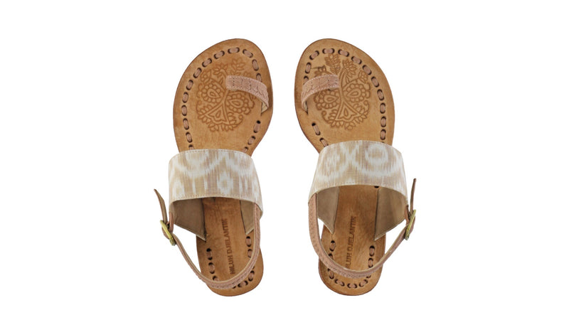 Leather-shoes-Prana 35mm Wedge - Nude & Moccha Alam Tenun-sandals wedges-NILUH DJELANTIK-NILUH DJELANTIK