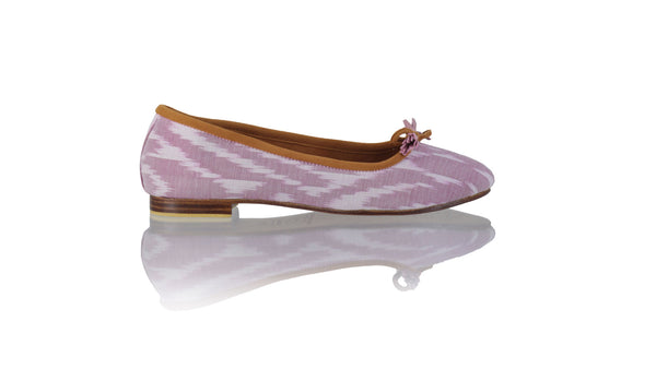 Leather-shoes-Sasha 20mm Ballet - Pink Pastel Endek-flats ballet-NILUH DJELANTIK-NILUH DJELANTIK