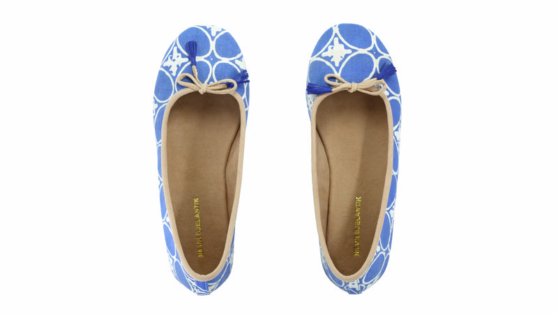 Leather-shoes-Sasha 20mm Ballet - Blue Batik Motif Bulat-flats ballet-NILUH DJELANTIK-NILUH DJELANTIK