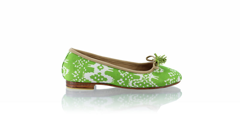 Leather-shoes-Sasha 20mm Ballet - Green Batik Motif Abstract-flats ballet-NILUH DJELANTIK-NILUH DJELANTIK