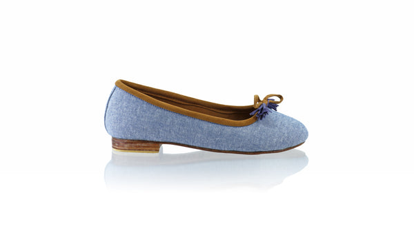 Leather-shoes-Sasha 20mm Ballet - Light Blue Denim-flats ballet-NILUH DJELANTIK-NILUH DJELANTIK