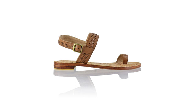 Leather-shoes-Sigi 20mm Flat - Brown Bkk-sandals flat-NILUH DJELANTIK-NILUH DJELANTIK
